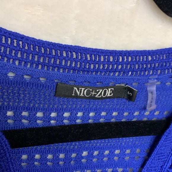 Nic+Zoe Blue Top Women’s Small - Picture 6 of 10